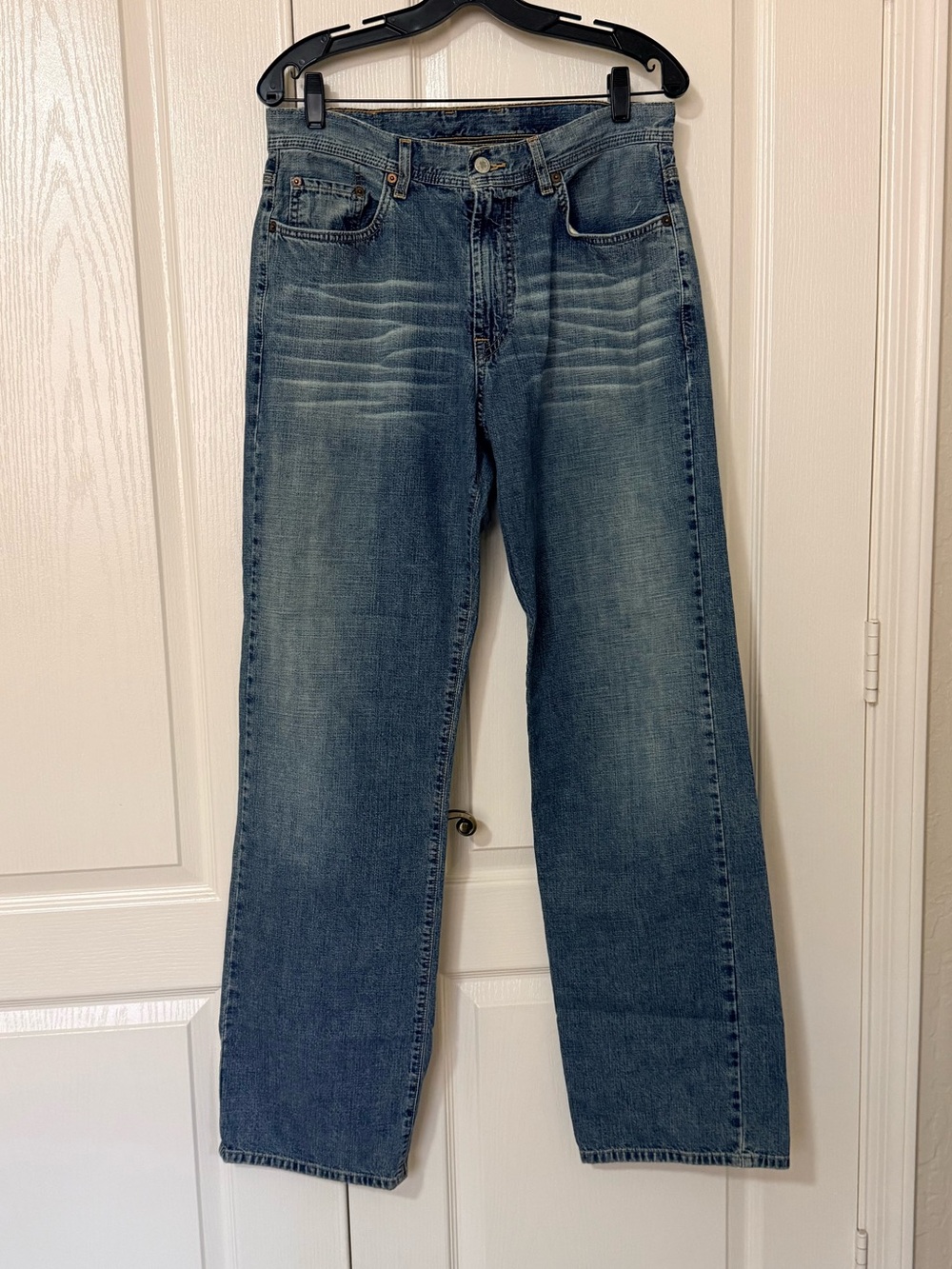 Lucky Brand Dungarees Husker Jeans Men’s 32 Long Made in USA Vintage Wash